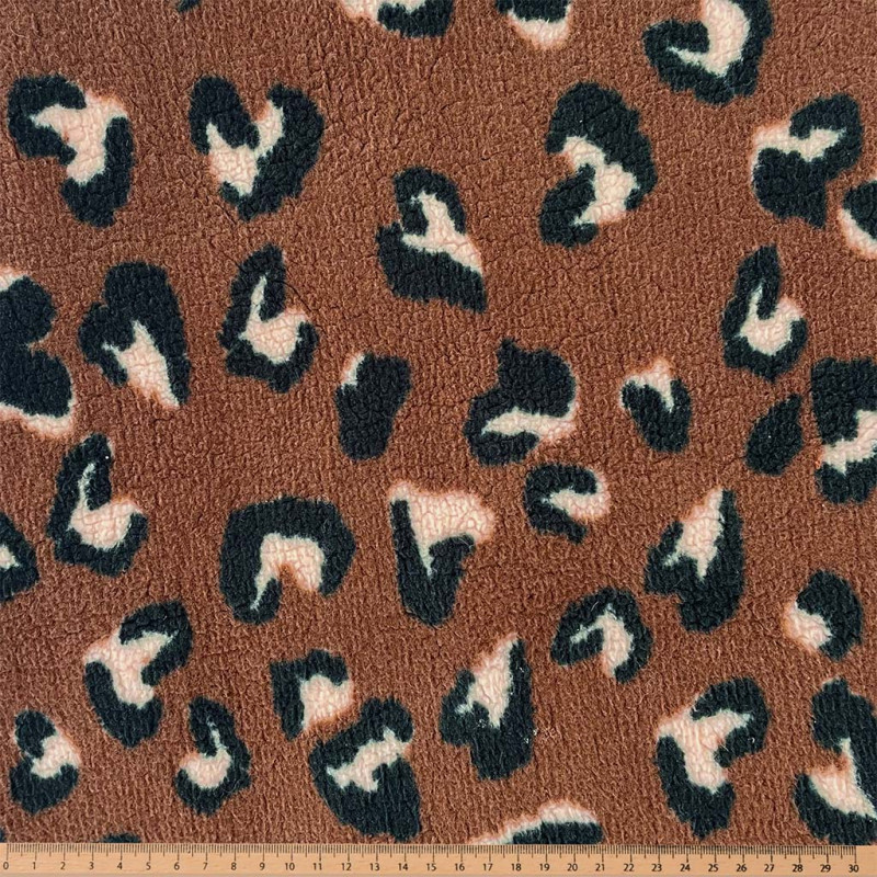 Printed Faux Shearling SUPALOVA Brown / Black